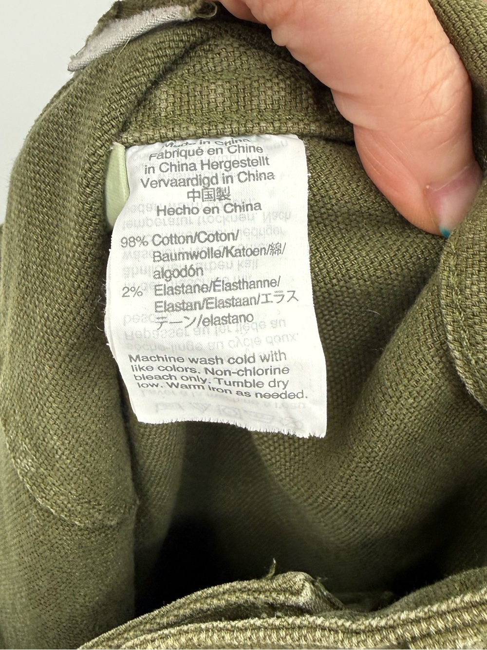 Madewell Women's Olive Green Wide Leg Emmett Button Up Denim Pants Size 28 - Picture 5 of 5